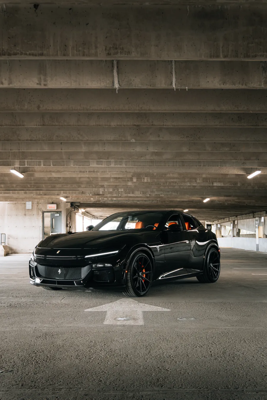Ferrari Purosangue photographed in a controlled automotive setting